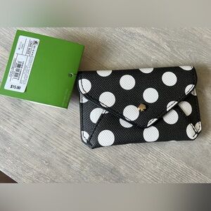 Kate Spade x Target Black and White Polka Dot Wallet (sold out!)